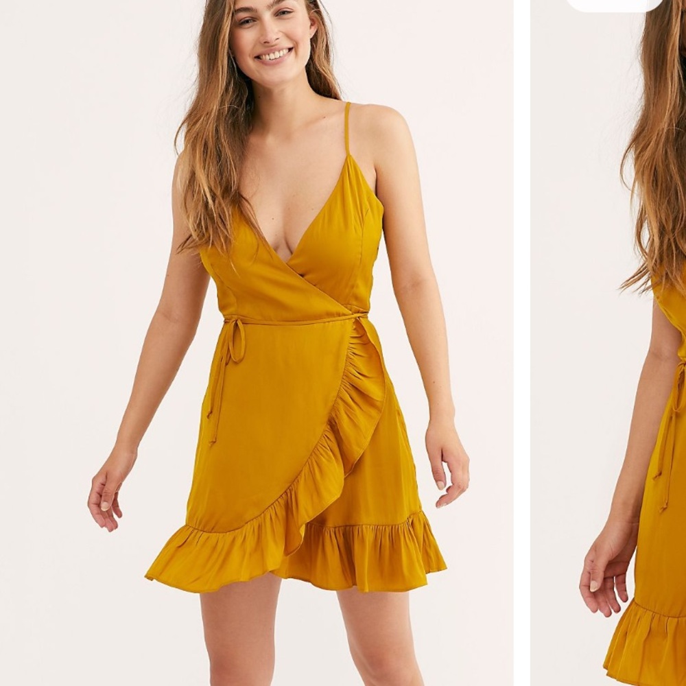 Free People Slip Wrap Dress